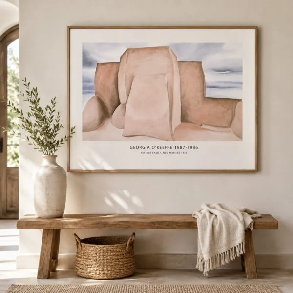 Ranchos Church Print, Georgia O'Keeffe New Mexico Art