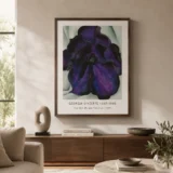 Purple Petunia Print, Georgia O'Keeffe Floral Wall Art Print