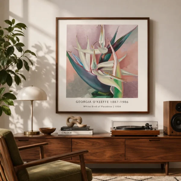Bird of Paradise Print, Georgia O'Keeffe Botanical Wall Art Print