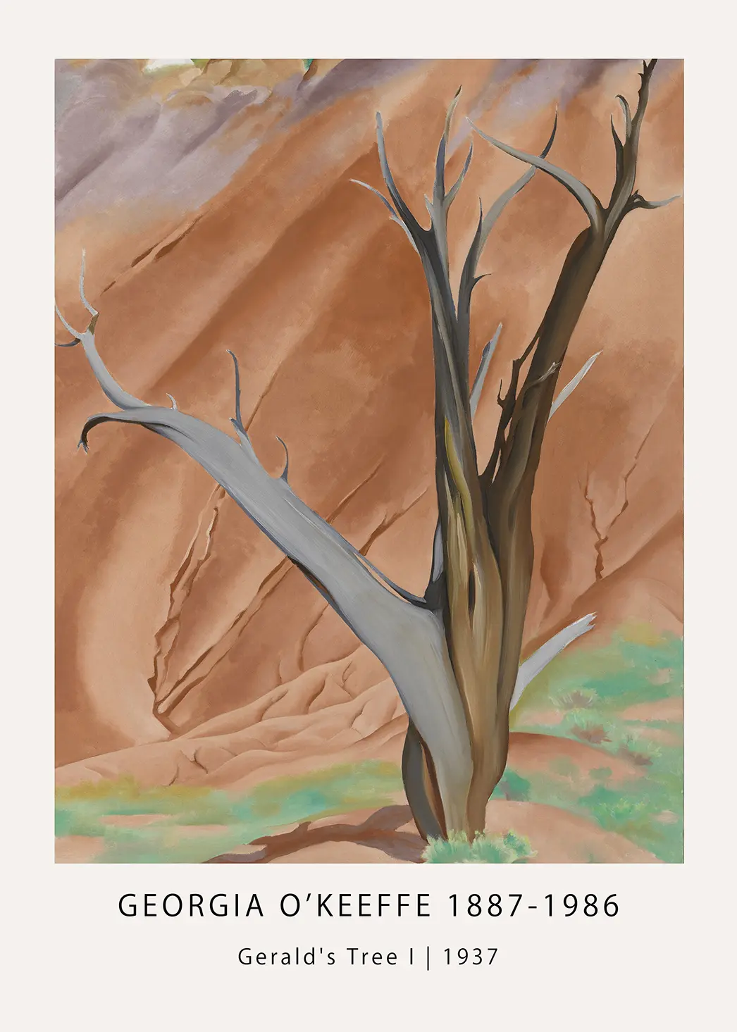 Georgia O'Keeffe Tree Print - Gerald's Tree I 1937 Modernist Wall Art