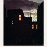 René Magritte Good Adventure Print, Star Building Wall Art Print