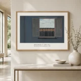 Grape Harvest Print, Rene Magritte Bowler Hat Wall Art Print