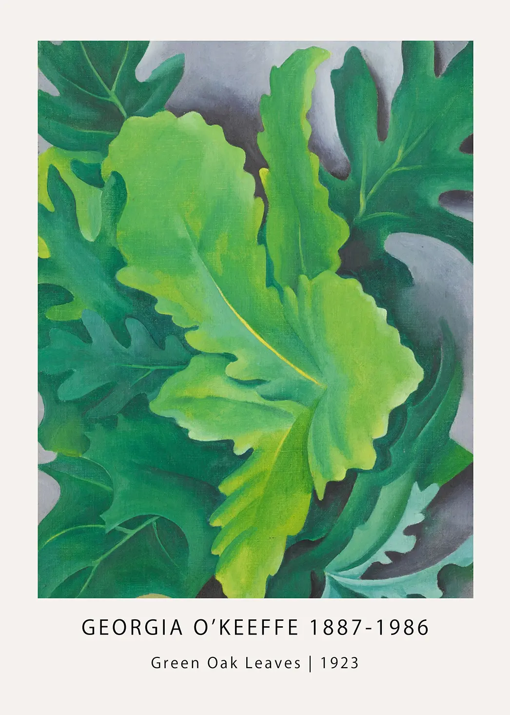Georgia O'Keeffe print - Green Oak Leaves 1923 Fine Art Poster