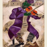 Green Violinist by Marc Chagall 1924 Expressionist Art Print