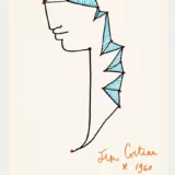 Head of a Man with Fish Eyes 1960, Jean Cocteau Art Print