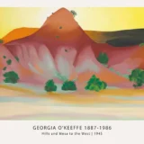 Hills and Mesa Print, Georgia O'Keeffe Desert Wall Art Print