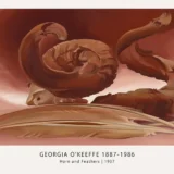 Horn and Feathers Print, Georgia O'Keeffe Desert Still Life