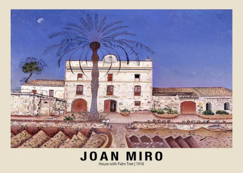 Joan Miró House with Palm Tree 1918 Modern Fine Art Print