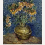 Van Gogh Imperial Fritillaries in a Copper Vase Fine Art Print