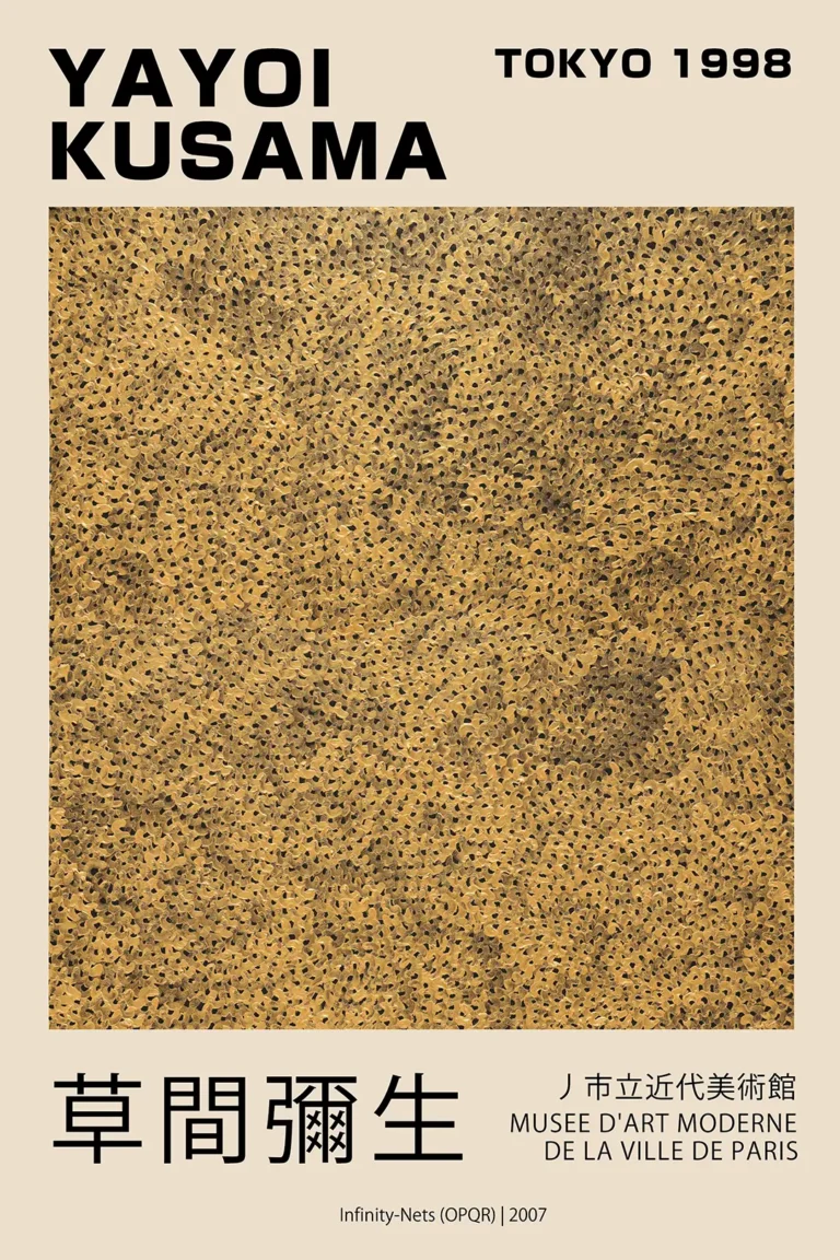 Yayoi Kusama Infinity Nets Opqr — explore the hypnotic repetition of Yayoi Kusama's Infinity Nets in this