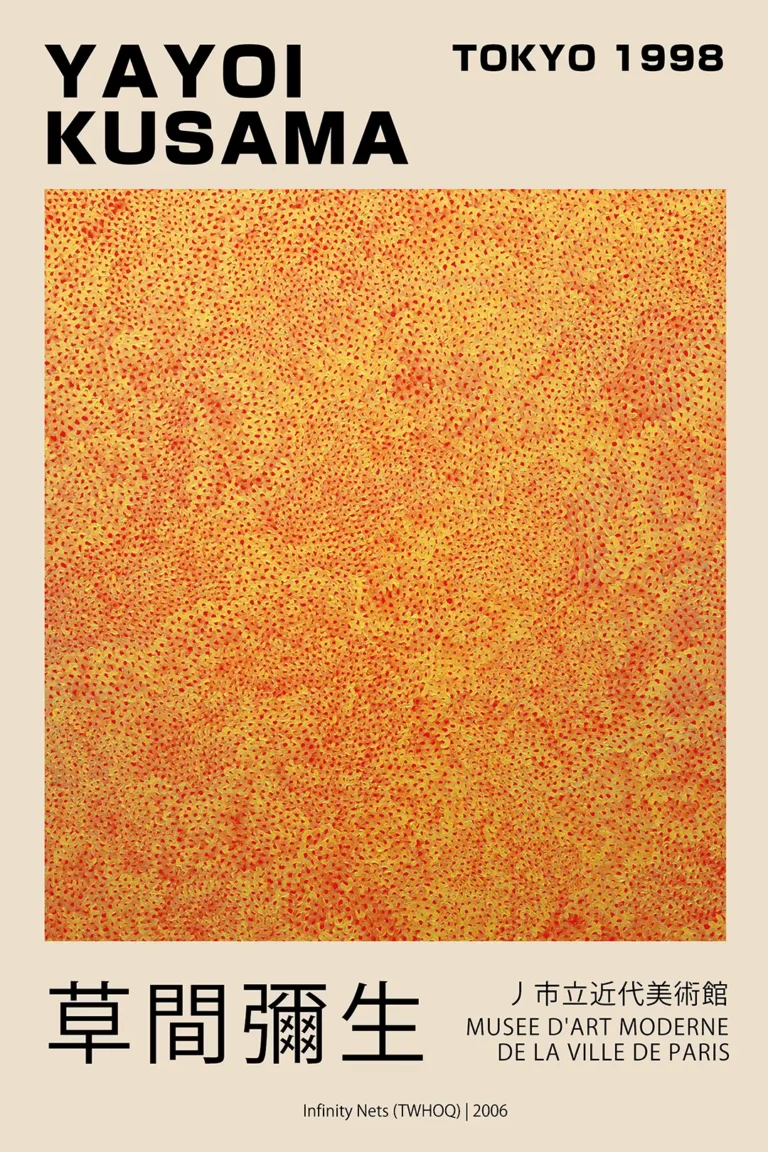 Yayoi Kusama Infinity Nets — this abstract art print features Yayoi Kusama’s Infinity Nets (TWHOQ)