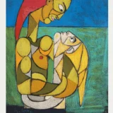 Jean Cocteau Innamorati Venice Series Abstract Art Print