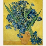 Vincent Van Gogh Irises 1890 Rijksmuseum Exhibition Art Print