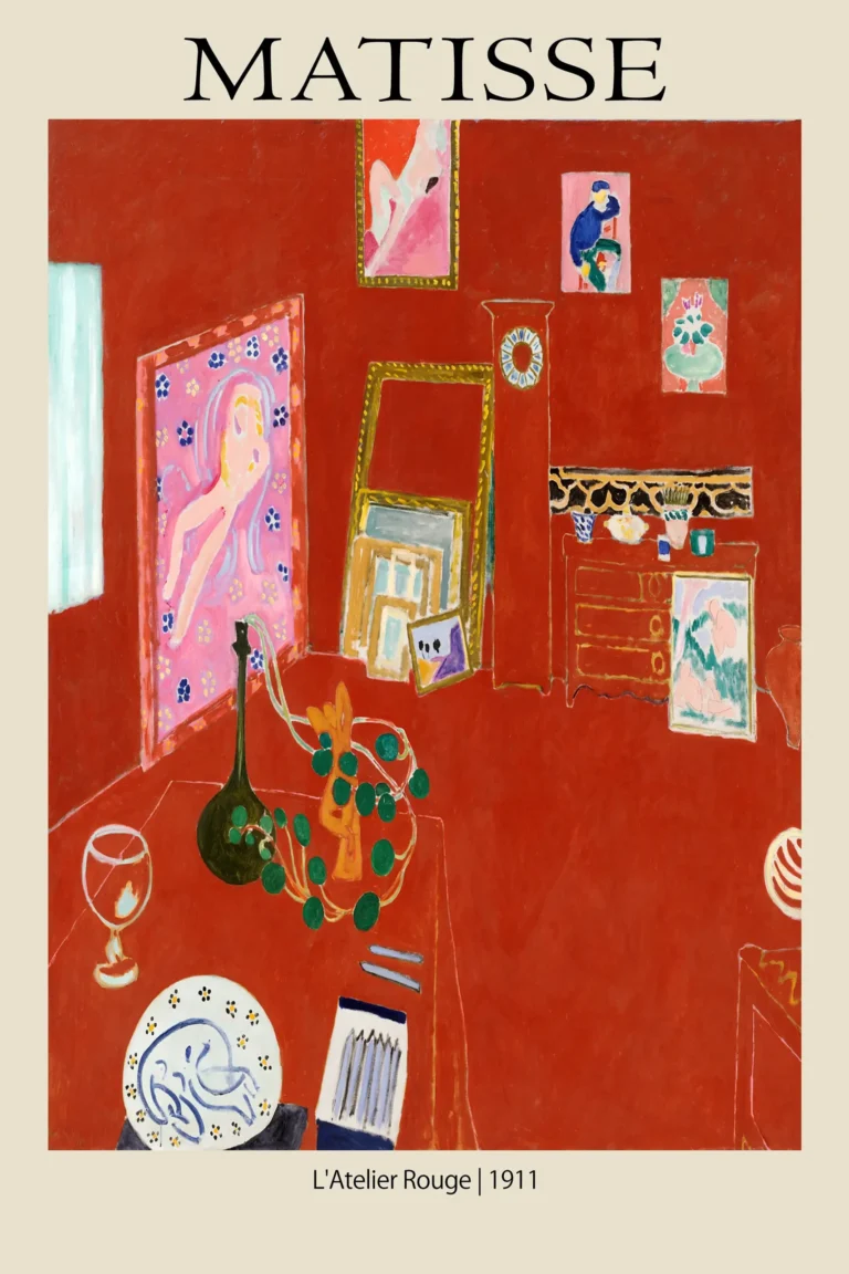 Matisse L'atelier Rouge — vibrant fine art exhibition print featuring Henri Matisse's 1911