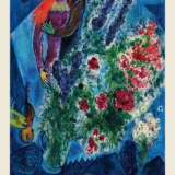 Marc Chagall La Belle Rousse 1949 Modernist Art Print