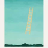 O'Keeffe Moon Print, Ladder to the Moon Southwest Wall Art Print