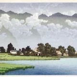 Lake Kizaki in Shinshu 1941, Kawase Hasui Japanese Art Print