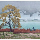 Lakeside Shower at Matsue by Kawase Hasui Japanese Art Print