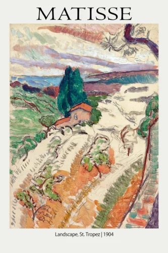 Matisse St. Tropez 1904 French Riviera Landscape Art Print