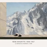 Arnhem 1938 Print, Magritte Mountain Eggs Surreal Wall Art Print