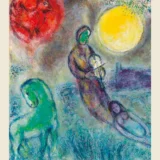 Marc Chagall Le Violoniste Sous La Lune, Surrealist Art Print