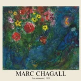 Marc Chagall Les Amoureux 1953 The Lovers Modern Art Print