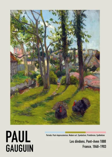 Paul Gauguin Les Dindons Pont-Aven 1888 Impressionist Art Print