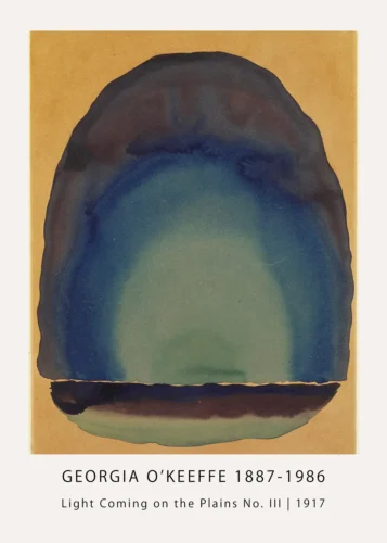Light Coming Print, Georgia O'Keeffe Texas plains art