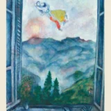 Marc Chagall Lovers at Peyra-Cava 1931 Expressionist Art Print