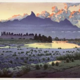 Maebashi Shikishimagawara 1942 Kawase Hasui Japanese Art Print