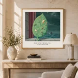 Magritte Appointment Print, Leaf Birds Surrealist Art