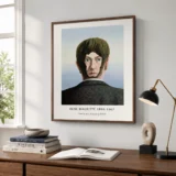 Magritte Glass House Print, Backward Portrait Wall Art Print