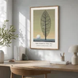 Magritte Leaf Tree Print, Search for Absolute Wall Art Print
