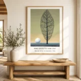 Magritte Leaf Tree Print, Search for the Absolute Wall Art Print