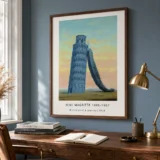 Magritte Pisa Poster, Memories of a Journey Wall Art Print