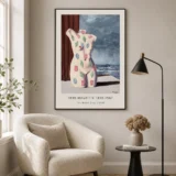 Magritte Torso Print, The Water Drop Surreal Wall Art Print