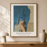 Magritte Universal Mirror Print, Starry Figure Wall Art Print