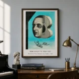 Magritte portrait Print, Paul-Gustave van Hecke Wall Art Print