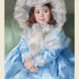 Mary Cassatt Margot in Blue 1902 Impressionist Art Print