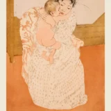 Maternal Caress by Mary Cassatt, 1891 Impressionist Art Print