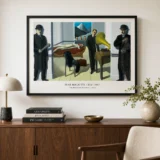 Menaced Assassin Print, Rene Magritte Crime Scene Art