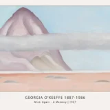 Misti Again Print, Georgia O'Keeffe Purple Mountain Art