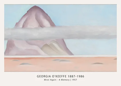 Misti Again Print, Georgia O'Keeffe Purple Mountain Art