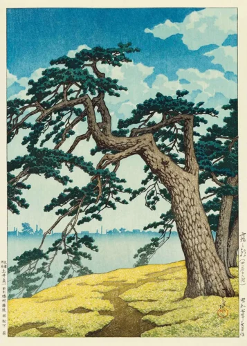 Morning at Kiri-Kiri Japanese Woodblock Kawase Hasui Art Print