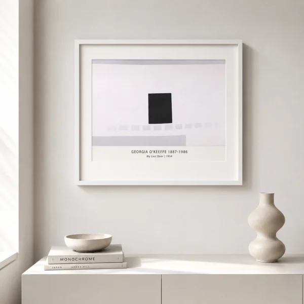 My Last Door Print, Georgia O'Keeffe Black Door Wall Art Print
