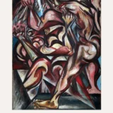 Jackson Pollock Naked Man with Knife 1941 Expressionist Art Print