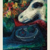 Marc Chagall Nature Morte sur les toits 1923 Surrealist Art Print