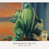 Night of Love Print, Magritte Leaf-Bird Surrealist Art