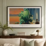 Night of Love Print, Magritte Leaf-Bird Surrealist Art