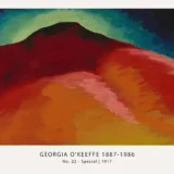 No. 22 Special Print, Georgia O'Keeffe Abstract landscape